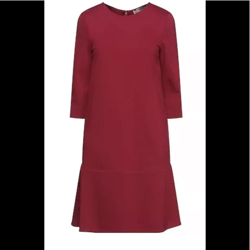 TWINSET Midi dress sz. 4 dark red NWT Viscose